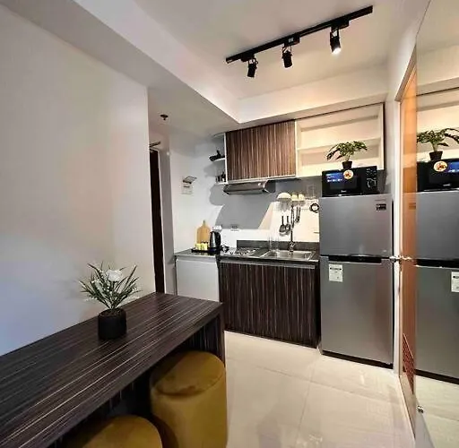 아파트 Living,the Persimmon Double Beds 4pax
